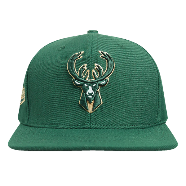 MILWAUKEE BUCKS SCRIPT TAIL WOOL SNAPBACK