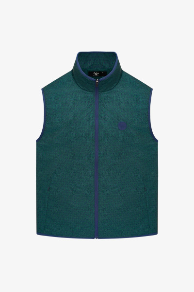 BREAKER VEST - TWEED PRINT