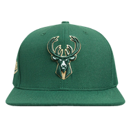 MILWAUKEE BUCKS SCRIPT TAIL WOOL SNAPBACK