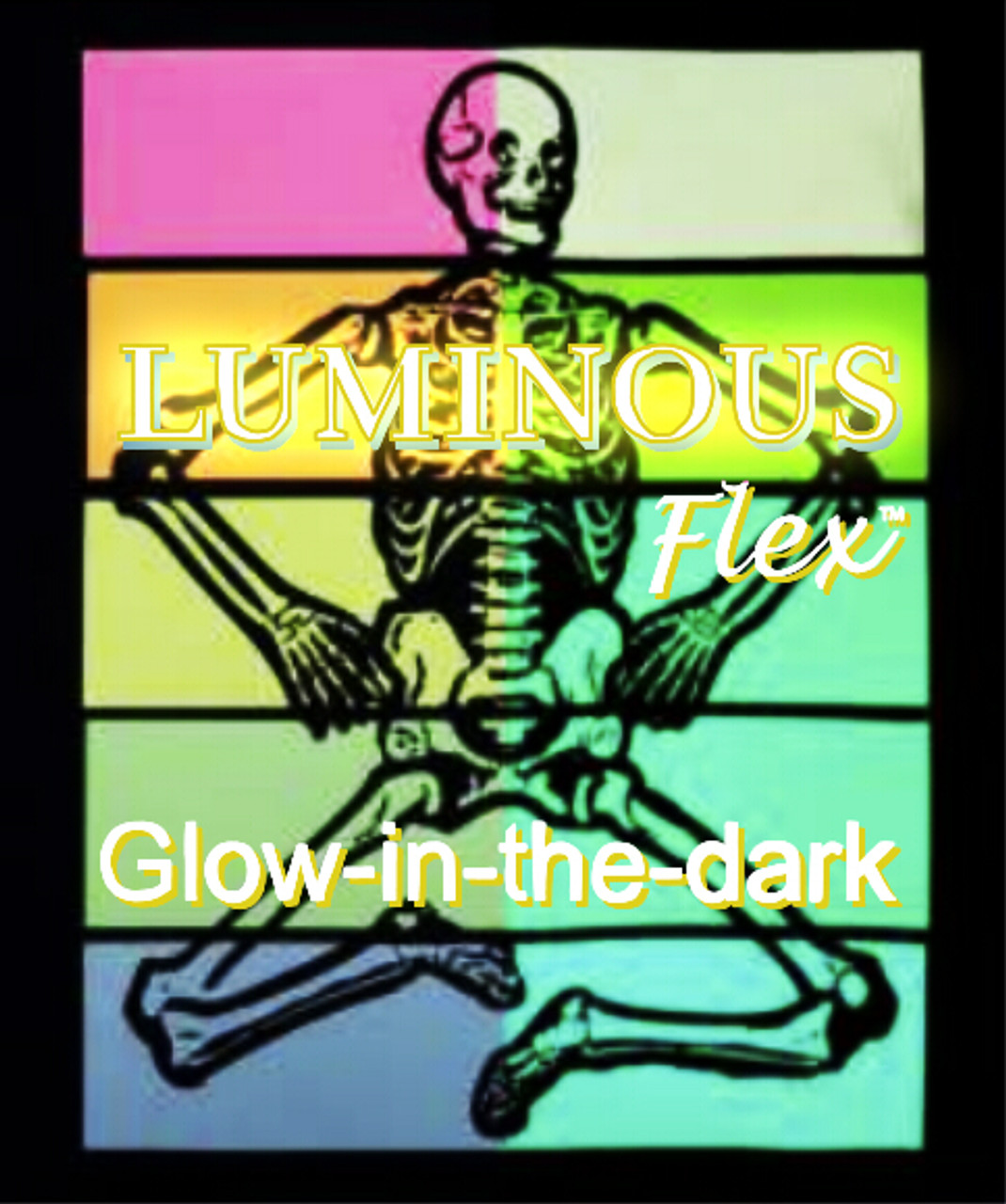 LuminousFlex™ - Neon Colors & White - Glow in the Dark HTV (SHEETS