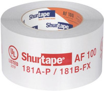 17P90 - Shurtape AF 100 UL Listed & Printed Aluminum Foil Tape, 3" x 60 yd., Silver Printed