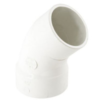 21N01 - Schedule 40 PVC DWV 45 Deg Street Elbow, 3 IN, H x Spg