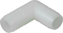 56P77 - DiversiTech 701-023, Nylon Elbow, 3/4 x 3/4", Barb x Barb, 2/Pack