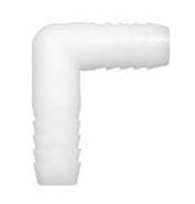 83B03 - Bramec 0630, Nylon Elbow, 5/8 x 5/8", Barb x Barb, 4/Pack