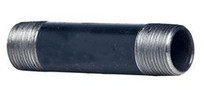 73P07 - Black Iron Pipe Nipple, 1/2 x 8", Schedule 40