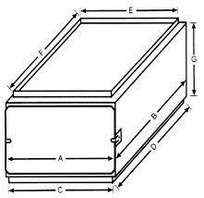 57N85 - E-Z Filter Base DFA300 17-1/2" x 21" x 12" Downflow Furnace Filter Box Requires 3 10" x 20" x 1" Filters