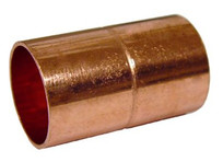 Y7095 - Copper Rolled Stop Coupling, 1/4", C x C, 5/Pkg