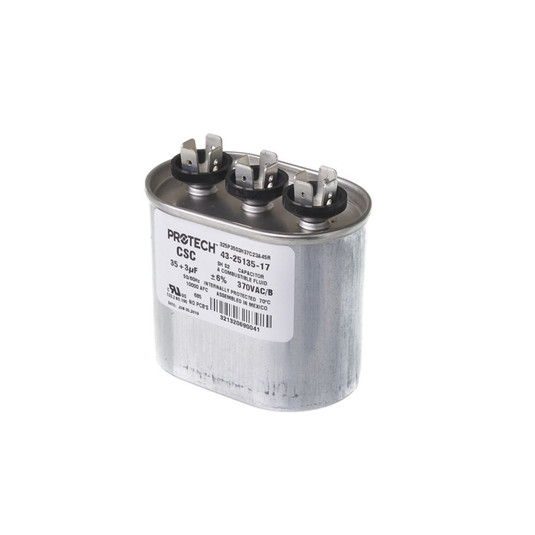 43-25135-17 - Capacitor - 35/3/370 Dual Oval