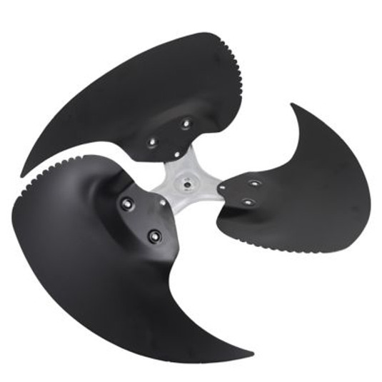 15J32 - Revcor 100017-12, Swept Wing Fan Blade, 24" Diameter, 3-Blade, 32 Pitch, 1/2" Bore, CCW Facing Discharge