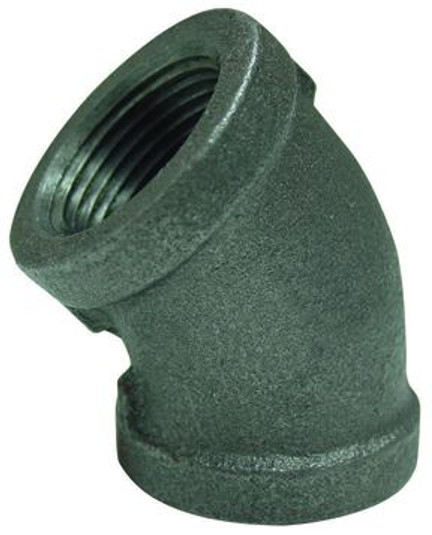 10Y55 - Black Iron 45 Degree Elbow, 1/2 IN