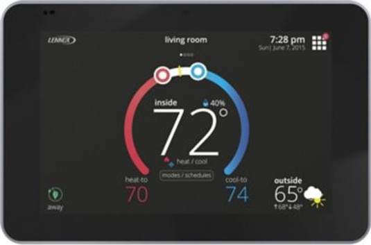 15S63 - Lennox iComfort E30 Universal Smart Programmable Thermostat, 7" HD Color Display