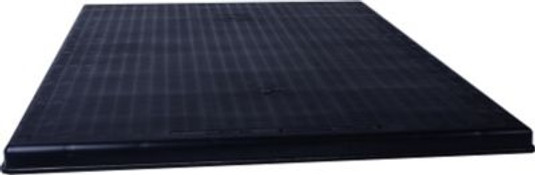 18N09 - DiversiTech ACP32322, 32 x 32 x 2", The Black Pad Plastic Equipment Pad