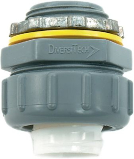 35P60 - DiversiTech 750-NMLT50, 1/2" Non-Metallic Liquidtight Connector, Straight