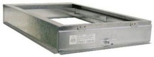 40N46 - E-Z Filter Base 1620FC 17-1/2" x 22" x 4" Fan/Coil Unit Filter Base for 1" or 2" x 16" x 20" Filters