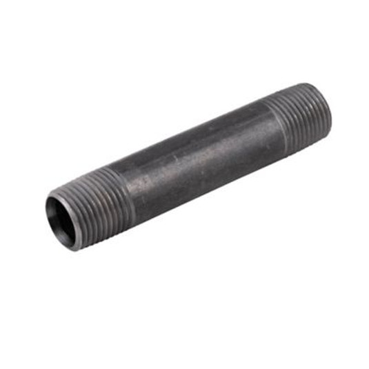 51P24 - Black Iron Pipe Nipple, 1/2 x 4"