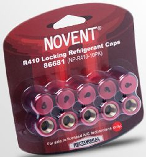 Y0603 - Novent 1/4" Pink Cap, NPE-R410, 10 pack, RectorSeal 86681
