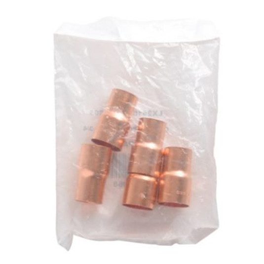 Y7068 - Copper Reducer Coupling, 7/8 x 3/4, C x C, 5/pkg