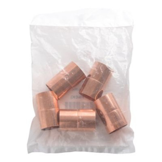 Y7087 - Copper Rolled Stop Coupling, 1-1/8", C x C, 5/Pkg