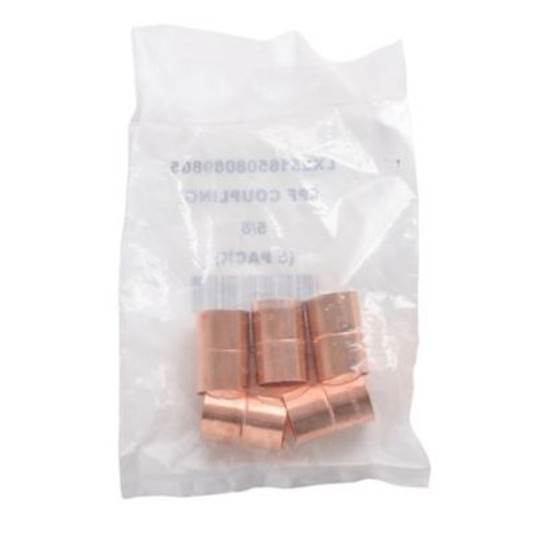 Y7076 - Copper Rolled Stop Coupling, 5/8", C x C, 5/Pkg