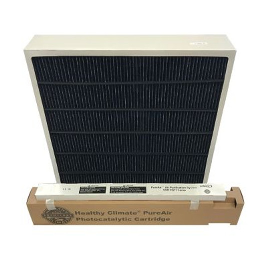 Y6610 - Healthy Climate 612988-01, PureAir Air Purifier Maintenance Kit for PCO3-20-16, 20 x 26 x 5 Inch MERV 16 Filter, UVA Lamp & Cartridge, 4/Pack
