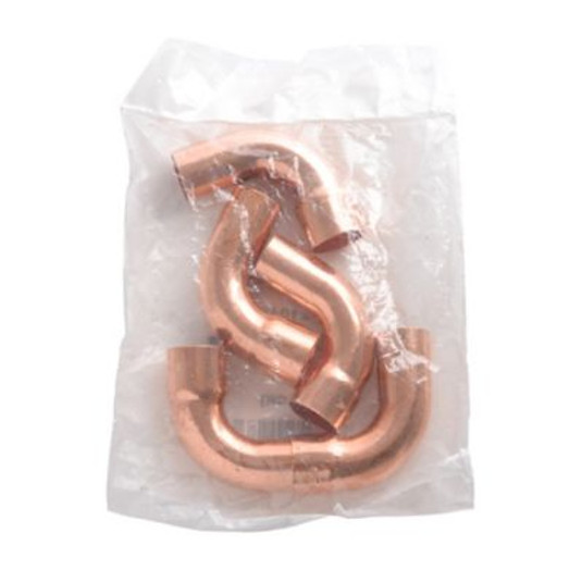 Y7063 - Copper Long Radius Street Elbow, 90 Deg, 3/4", C x C, 5/Pkg