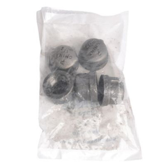 Y7319 - Black Iron Cap, 1/2 IN, 5/Pkg