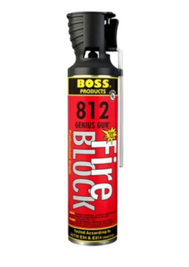 Y8698 - Boss 81221, 812 Fire Block Foam, Pink, 20 Ounce Genius Gun