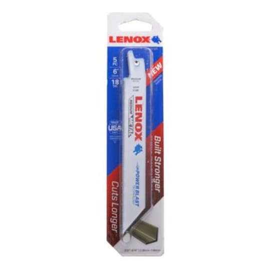 Y7802 - Lenox 20566618R Metal Cutting Reciprocating Saw Blades, 5 Pack