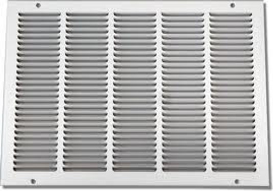 Y9359 - 043373 Return Air Grille, 1/2" Fin Spacing, 672 Series, 30"x8", White