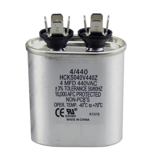 TP-CAP-4/440 - 4 MFD 440 Volt Oval Run Capacitor