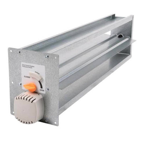 X4227 - 8" x 30" Rectangular Damper, Side Mount