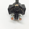 TrailMaster 150 XRS & 150 XRX Solenoid Starting Relay, close-up image of a black automotive relay with copper and silver terminals and a wiring connector on top.