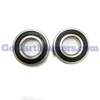TrailMaster 300 XRX Rear Axle Shaft Inner Bearing Set, close-up of two metal bearings with black rubber seals on a white background.