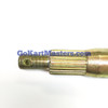 TrailMaster 200 XRS, 200XRSE, 200XRX Go Kart Rear Axle, metallic gold-colored axle with threaded end and splined section for durable performance.