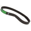 Standard TrailMaster Mid XRS & Mid XRX Go-Kart Belt, black and green rubber drive belt for go-karts.