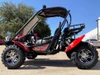 TrailMaster Blazer 200 EX Go Kart, full-size youth and teen go-kart with roll cage, electric start, and reverse feature, parked outdoors on a sunny day.