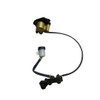 Trailmaster Mini Plus Hydraulic Brake Assembly, detailed view of the hydraulic brake system including caliper, reservoir, and connecting hose for reliable braking of small vehicles.