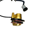 Trailmaster Mini Plus Hydraulic Brake Assembly, compact gold and black brake component with hydraulic hose and white reservoir.