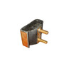 Trailmaster Challenger 300EX Damping Block Motor Mount, black rubber motor mount with two brass threaded studs for engine damping and vibration reduction.