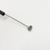 TrailMaster Cheetah 8 Go Kart Throttle Cable, close-up view of the throttle cable with a metal handle and a twisted metal wire connecting to a small cylindrical end piece.