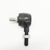 TrailMasterCheetah 8 Go Kart Steering Rod End/Tie Rod End, black and metal steering component with threaded bolts for go kart steering adjustment.