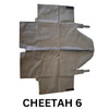 Trailmaster Cheetah 6 (K1) Go Kart Canopy Top, grey fabric canopy cover for the go-kart, with attachment straps for installation.