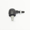 TrailMaster Cheetah 6 Go Kart Steering Rod End/Tie Rod End, black metal steering component with threaded bolts for go kart steering mechanism.