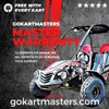 TrailMaster Mid XRX-R Go Kart For Kids with Reverse, Electric Start, 5 Point Harness, assembled image showcasing the go-kart from a side angle.