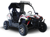 TrailMaster Challenger 300EX go-kart with upgraded suspension and rear cargo rack
