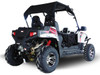 Trailmaster Challenger 300 EX 300cc SXS, off-road utility vehicle with black and white body, large tires, and seating for two.