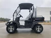 Trailmaster Taurus 200U Utility SXS UTV, compact utility side-by-side vehicle with black and white exterior, four rugged tires, and open cargo bed for outdoor work and recreation.