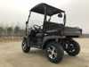 Trailmaster Taurus 200U Utility SXS UTV, black off-road utility vehicle with cargo bed, rugged tires, and open cabin design.