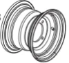 TrailMaster 200 XRS steel front rim 6.000.096
