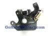 TrailMaster 200 XRS Complete Front Brake Kit, vehicle brake assembly with brake caliper, spring, and mounting hardware isolated on white background.